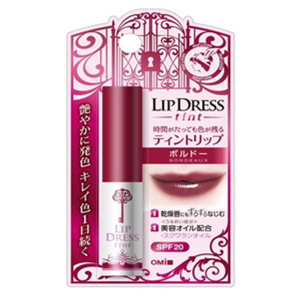 [Omi Brothers] Mentum Lip Dress Tint Bordeaux 2g<br> Tint Lip Squalane Oil Jojoba Oil Shea Butter Lip Tint