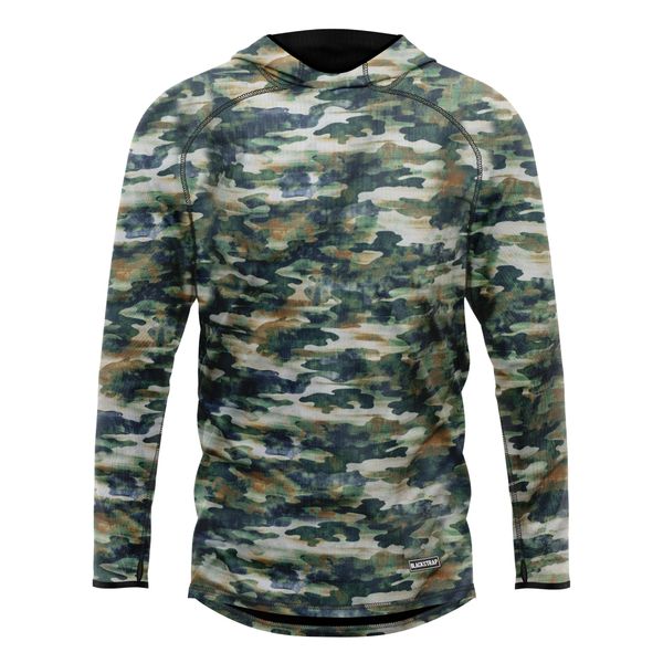 BLACKSTRAP Men's Summit Hooded Baselayer Top - Fatigue | S