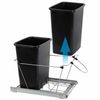 35 Quart Double Pullout Trash Can Under Counter Container Can Sliding Waste Bin