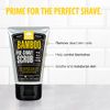 Pacific Shaving Company Bamboo Pre-Shave Scrub - Exfoliating Face Scrub & Cleanser - Daily Face Wash for Men with Aloe Vera & Willow Bark Extract - Soothes, Moisturizes & Controls Blemishes (3 Oz)