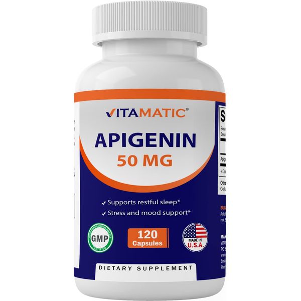 Vitamatic Apigenin 50mg 120 Vegetarian Capsules