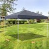 10 x 10 FT Pop Up Canopy Tent Pre-Assembled Lightweight Adjustable Height Grey