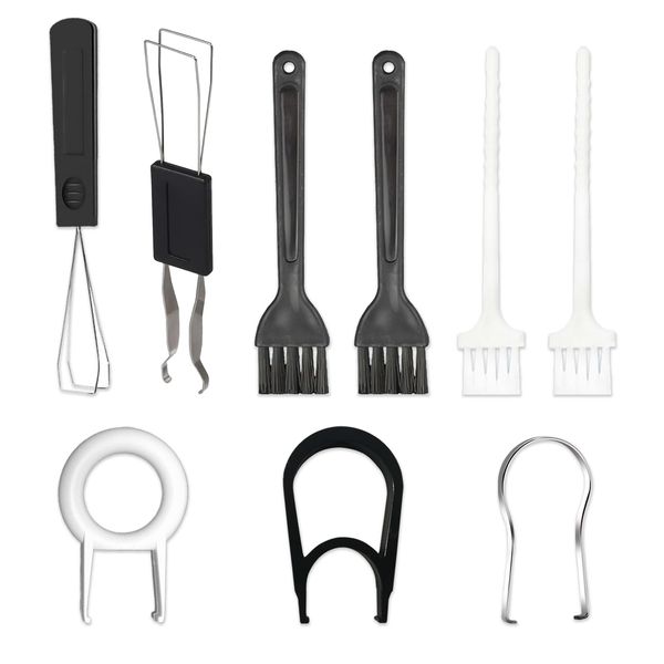 5 Pieces Keycap Puller and Switch Puller Set with 4 Brushes, Keyboard Brush Set for Easy Cleaning and Maintenance