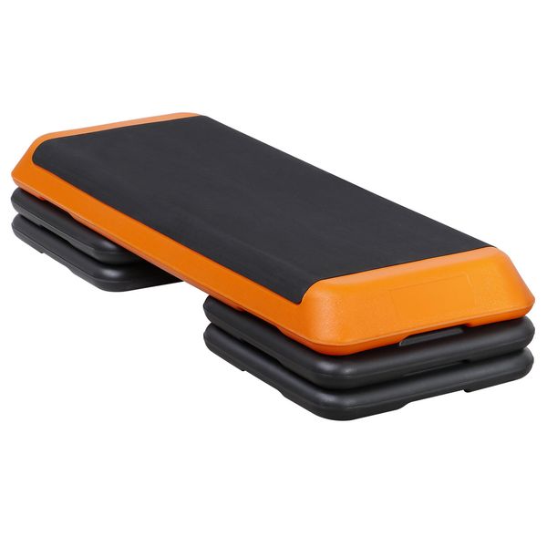 Platform Exercise 43"Fitness Aerobic Step Adjust Health Trainer 4-8" Orange