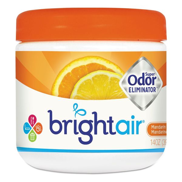 Bright Air Solid Air Freshener and Odor Eliminator, Mandarin Orange and Fresh Lemon Scent, 14 Ounces