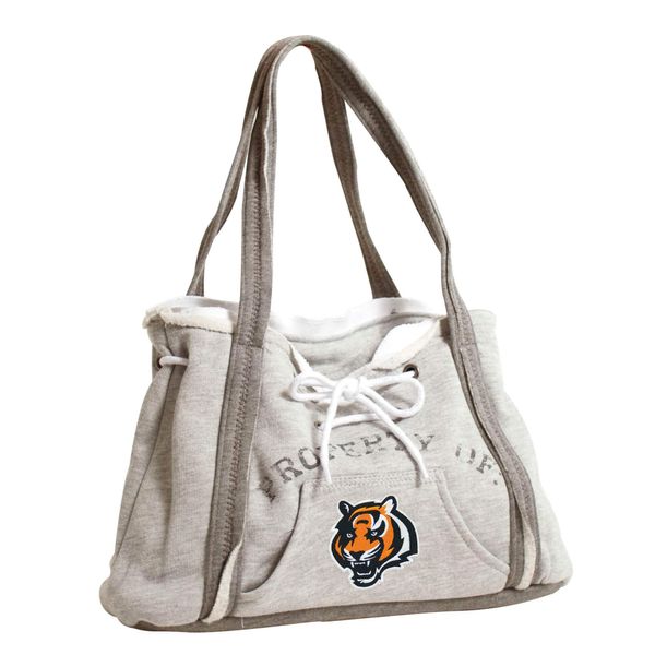 Littlearth Womens NFL Cincinnati Bengals Hoodie Purse, Grey, 9.5” x 15.5” x 4”