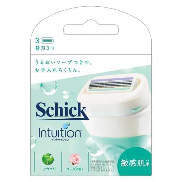 《Schick》 Intuition Replacement Blades for Sensitive Skin (3 pieces)