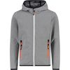CMP Kid G Jacket FIX Hood Bianco-GRAFFITE - 176