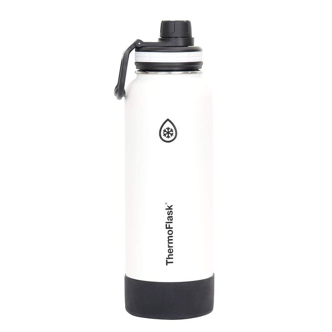 TAKEYA Thermo Flask, 0.4 fl oz (1.17 L), White, Cold Insulation, Direct Drinking Water Bottle, Stainless Steel Bottle, 46.1 fl oz (1,170 ml)