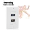 Haofy HDMI USB 3.0 Wall Plate Socket 2 in 1 Audio Video Wall Face Plate Panel