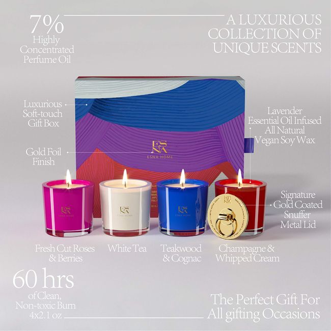  ESNA HOME Luxury Scented Candles