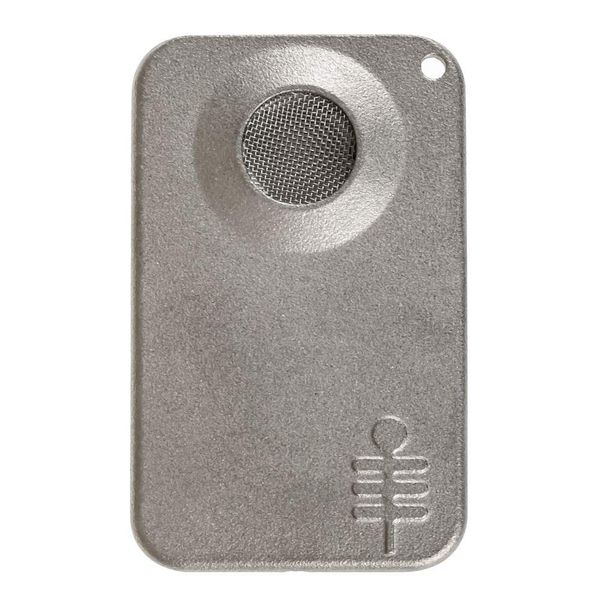 Drosselmeyer Silver Palm Leaf Credit Card Size Pipe - Matt Finish