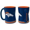 Denver Broncos 15 Ounce Sculpted Logo Relief Coffee Mug