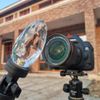 Camera Lens Prism Filter Crystal Prism Camera Filter + Stand 45x78mm