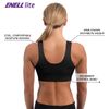 ENELL Women's Lite Full Coverage Sports Bra (101),2,Black