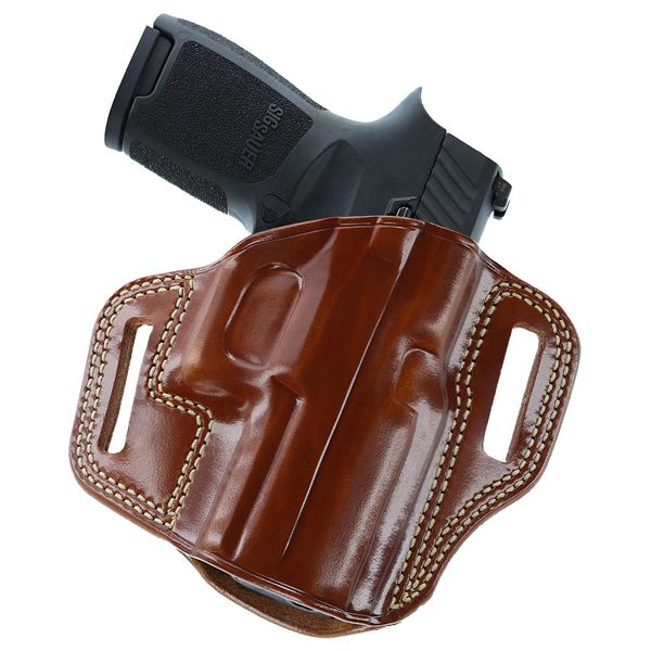GALCO - Combat Master Belt Holster for Glock 19, 19X, 23, 32, 36, 45, CZ P10C, Right Hand (Tan) (CM226)