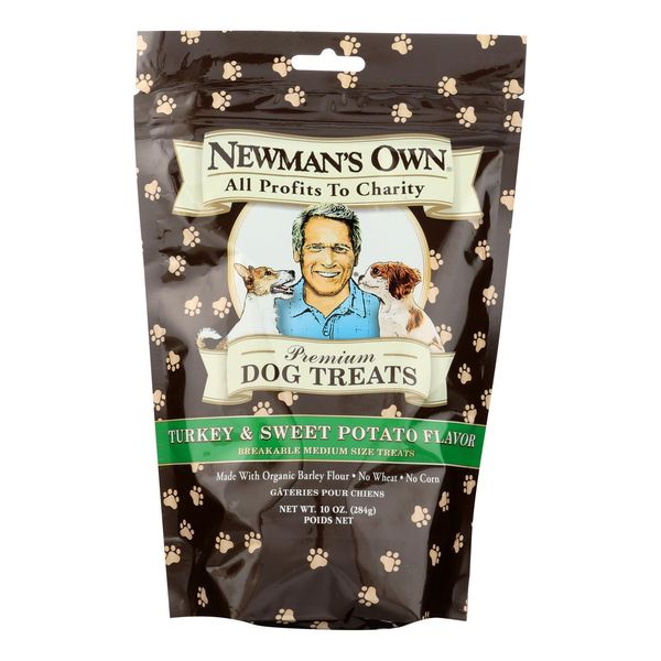 Newman's Own Organics Turkey And Sweet Potato Treats - Organic - Case Of 6 -