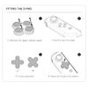 JEMDO Cute Flower Switch Thumb Grip Caps, Soft Silicone Keycap Set for Nintendo Switch/OLED/Lite, Pink