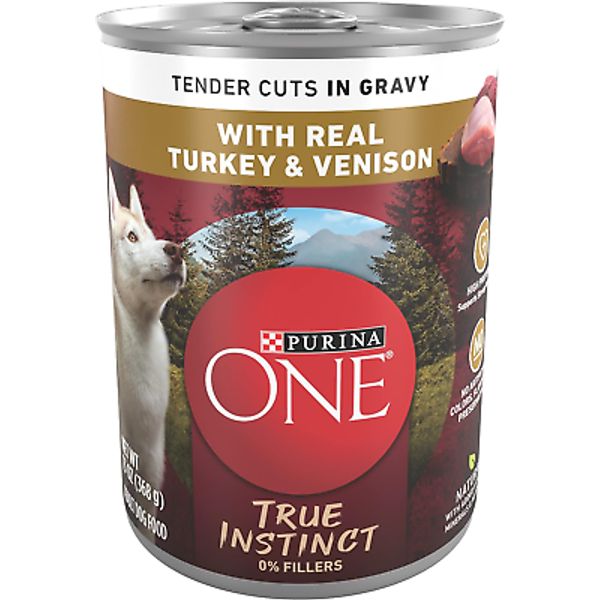 Purina ONE High Protein Wet Dog Food True Instinct Tender Real Turkey  (12) 13 o