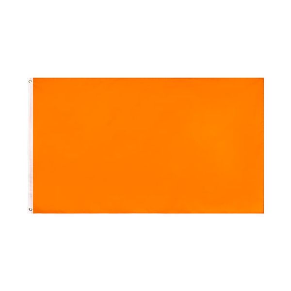 3x5 Foot Solid Orange Flag - Plain Orange Flags
