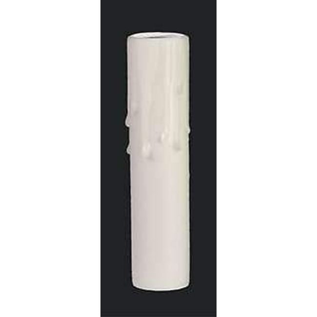 B&P Lamp® 4" Ht., Ivory Beeswax Candle Cover, Candelabra Base