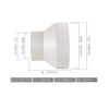 Hon & Guan Ventilation Fan Part, Different Diameter Coupling for Ventilation Pipes