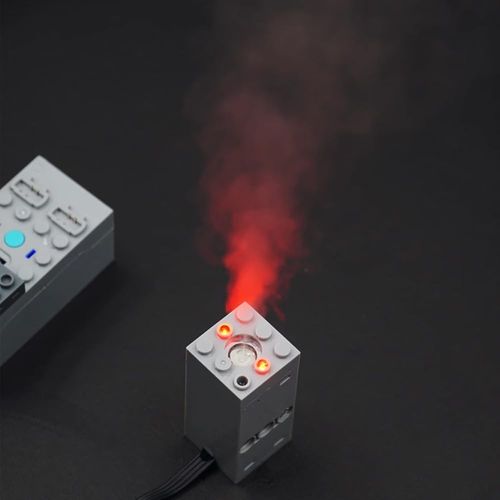 Sparkleiot Building Blocks Spray Smoke Light Electric Exhaust Modification Motor Accessories for MOC Sports Car Construction Steam Train Model