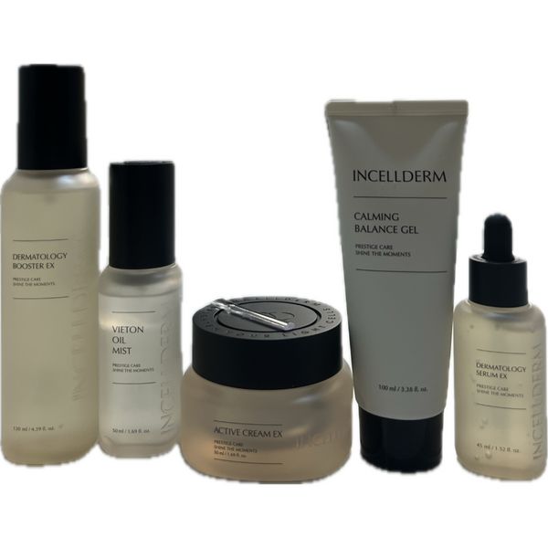 (Same-day shipping) Incellderm 5-piece basic set booster + serum + cream + calming balance gel + oil mist (latest genuine product)