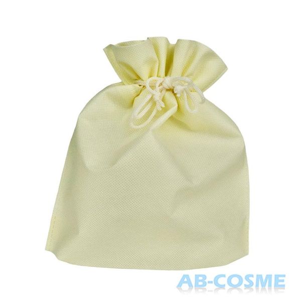 Paid wrapping available Gift wrapping Drawstring pouch Ivory Easy to carry Stylish Cute Small item holder Makeup pouch Travel pouch Non-woven Reusable