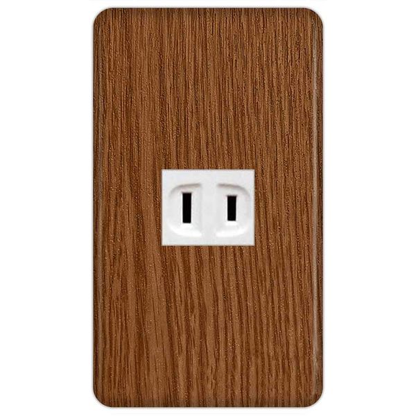 Panasonic WN6001W Outlet Plate [1 Row for 1 Co] Outlet Cover, Switch Cover, Switch Plate, Woodgrain Pattern, 250 Design, 026-050 No. 028, Made in Japan