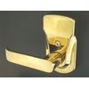 Electronic Keyless Door Lock - Bright Brass (Right Hinged Doors Only) Battery