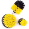 Yellow Bristle Medium Stiffness Drill Brush Set-3 pack Assorted Drill Brush Kit