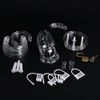 Adjustable Male Chastity Device - Size Short -Transparent