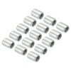 PATIKIL 15pcs M8-M6 Thread Adapter Sleeve Reducing Nuts 10mm Threaded Tube Coupler Connector Pipe Fitting