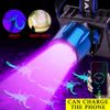 1000000LM UV Purple +White Light LED Headlamp 3 Models Torch Violet Headlight