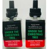 $$$AVE UNDER THE CHRISTMAS TREE ~ 2PK Wallflower Refill Bulb ~ Bath & Body Works