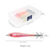 OriGlam 5pcs Squid Jigs Fishing Lures Baits, Shrimp Prawn Tackle Lures, Stainless Steel Squid Hooks for Saltwater Fishing Octopus Cuttlefish Hook Set