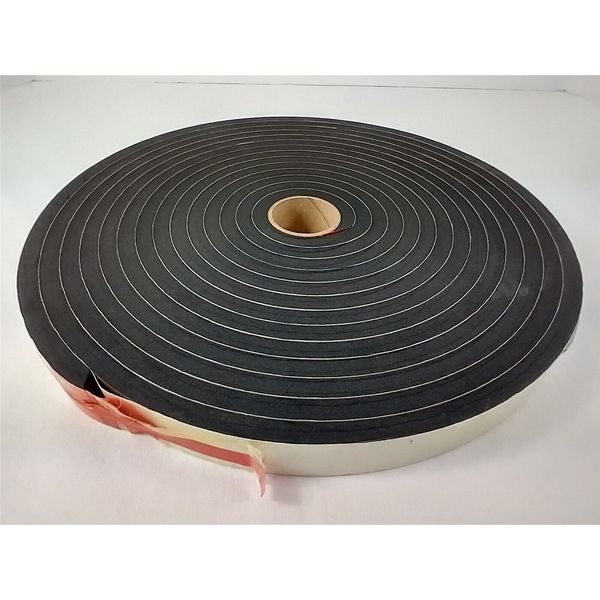 High Density Foam Adhesive Weather Stripping 1 In Wide X 3/8 In Thick 25 ft