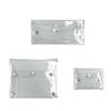 Natiform 3Pcs Pvc Clear Button Case Pencil Bag Toiletry Pen, CLEAR, Modern