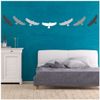 azutura Hawk Bird Wall Sticker Pack Black