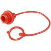 2x Hydraulic QR Quick Release Coupling Port Dust Cap ISO A Flat Face Female 1/2"