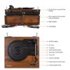  bluetooth record player with external speakers