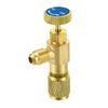 Refrigerant Service Charging Shut off Adapter Flow Control Valve HVAC 1/4