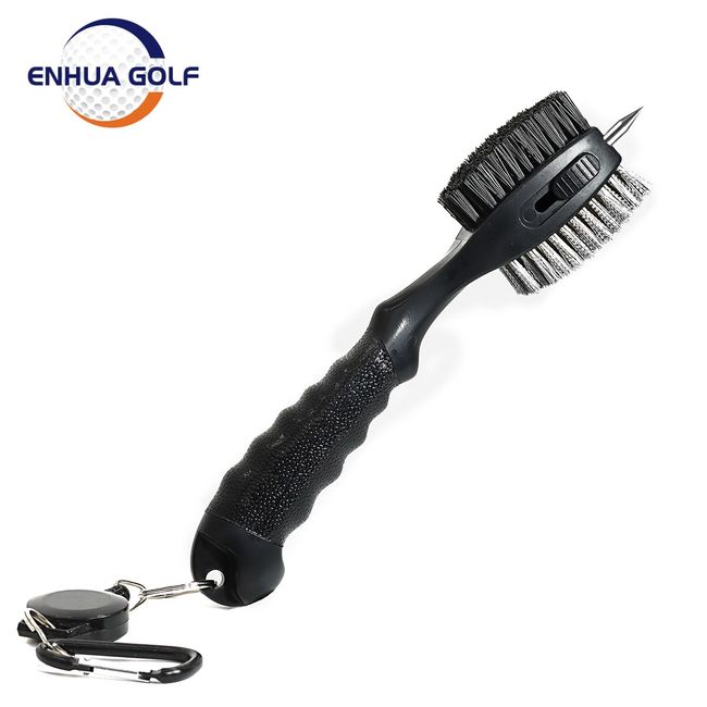 Golf Club Brush Double Sided Dust Cleaning Groove Cleaner with