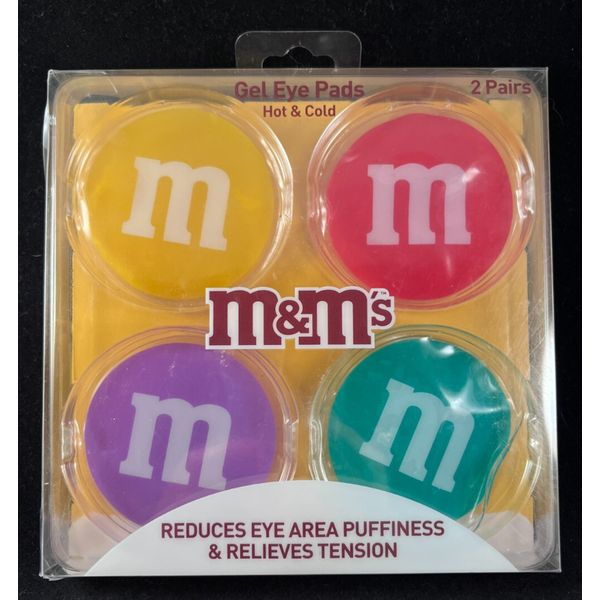 M&M's - Gel Eye Pads - Hot & Cold - 2 Pairs/4 Candy Shapes