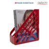 Deflecto Essential Range Maxi Magazine File Holder -Red Desk File Organiser