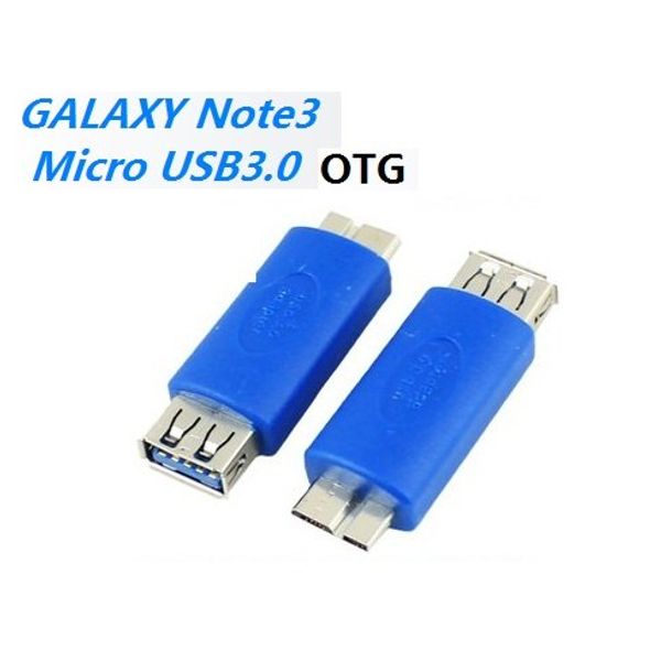 PCATEC USB 3.0 to USB A Female OTG Adapter, Blue, Compatible with Galaxy Note 3