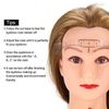 XHBTS 100 Pack Eyebrow Ruler, Disposable Adhesive Eyebrow Sticker Microblading Ruler Stencil Guide Makeup Tool