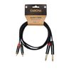 CASCHA Advanced Line Audio Cable RCA (2M) to Jack (2M), 1 m