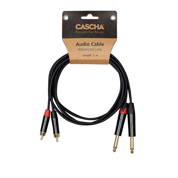 CASCHA Advanced Line Audio Cable RCA (2M) to Jack (2M), 1 m